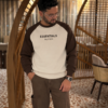 0910401e-5efa-4625-8813-50583ff3fb64 BLUTEEE_essentials Sweatshirt off white X coffee