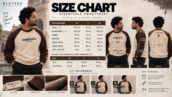 5d48e86e-651d-4c3c-97de-3ad119f1b7af BLUTEEE_essentials Sweatshirt olive X white
