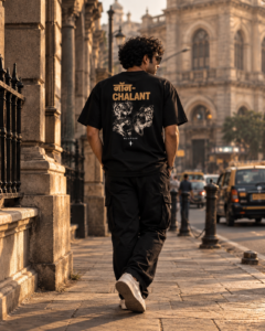 Drop-shoulder NON-chalant TEEE-shirt