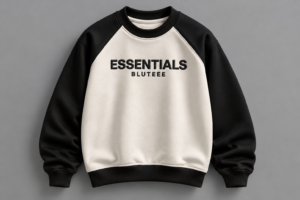 BLUTEEE_essentials Sweatshirt black X off white