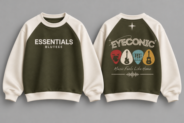 Eye-Conic Graphic Reglan Sweatshirt