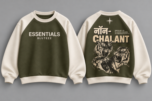 Non-Chalant Graphic Reglan Sweatshirt